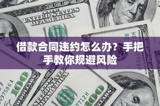 武汉借款合同违约怎么办？手把手教你规避风险