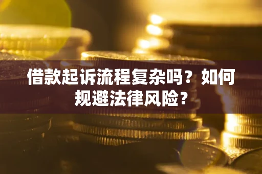 武汉借款起诉流程复杂吗？如何规避法律风险？