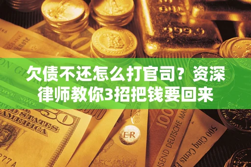 武汉欠债不还怎么打官司？资深律师教你3招把钱要回来