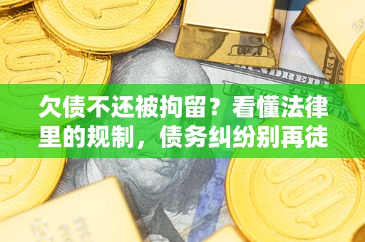 武汉欠债不还被拘留？看懂法律里的规制，债务纠纷别再徒劳奔波