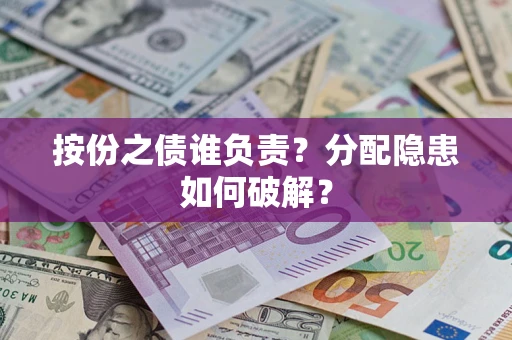 武汉按份之债谁负责？分配隐患如何破解？