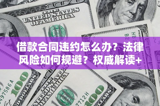 武汉借款合同违约怎么办？法律风险如何规避？权威解读+实用指南