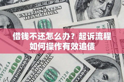 武汉借钱不还怎么办？起诉流程如何操作有效追债