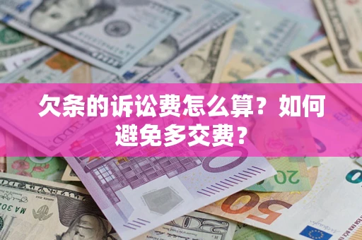 武汉欠条的诉讼费怎么算？如何避免多交费？