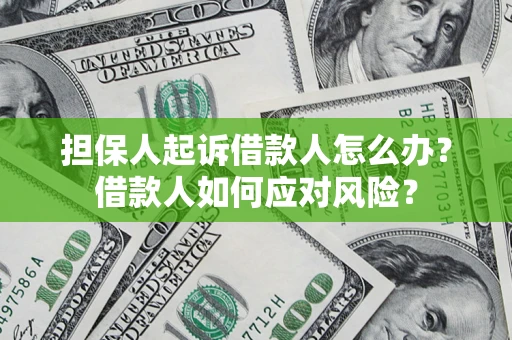 武汉担保人起诉借款人怎么办？借款人如何应对风险？