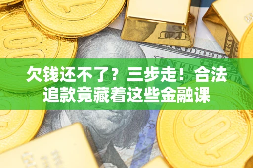 武汉欠钱还不了？三步走！合法追款竟藏着这些金融课