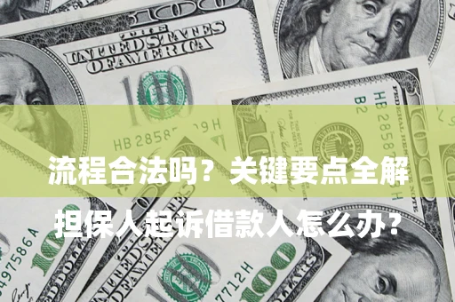 武汉

担保人起诉借款人怎么办？流程合法吗？关键要点全解析