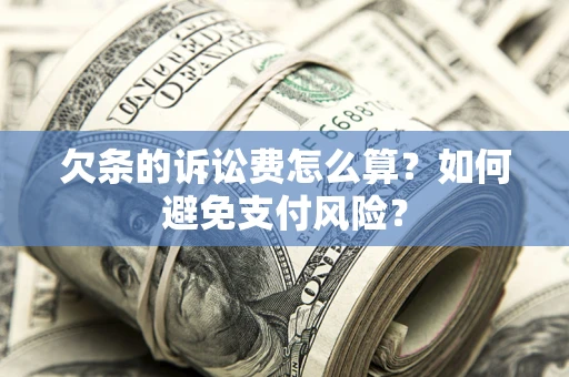 武汉欠条的诉讼费怎么算？如何避免支付风险？