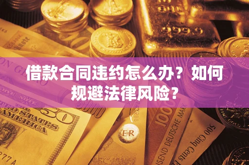 武汉借款合同违约怎么办？如何规避法律风险？